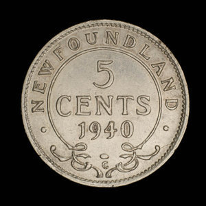 Canada, Georges VI, 5 cents : 1940