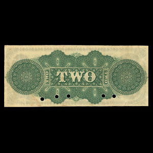 Canada, Jewett & Pitcher, 2 dollars : 1 décembre 1873