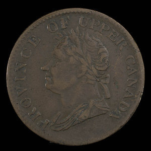 Canada, inconnu, 1/2 penny : 1832