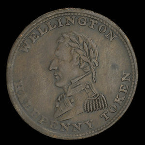 Canada, inconnu, 1/2 penny : 1814