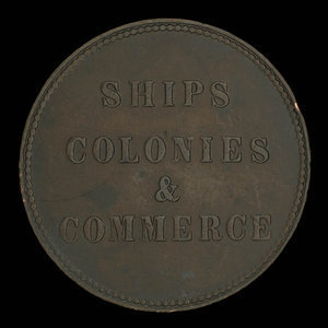 Canada, inconnu, 1/2 penny : 1835