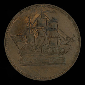 Canada, inconnu, 1/2 penny : 1835