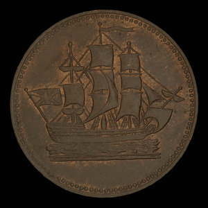 Canada, inconnu, 1/2 penny : 1835