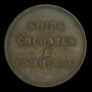 Canada, inconnu, 1/2 penny : 1835