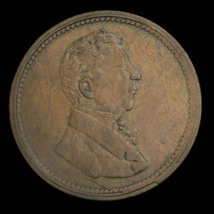 Canada, inconnu, 1/2 penny : 1830