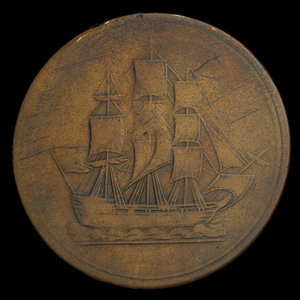 Canada, inconnu, 1/2 penny : 1815