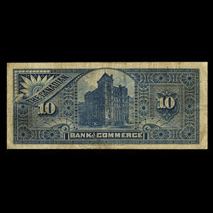 Canada, Canadian Bank of Commerce, 10 dollars : 2 janvier 1888