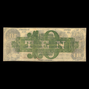 Canada, International Bank of Canada, 10 dollars : 1 juin 1859