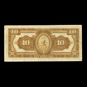 Canada, Standard Bank of Canada, 10 dollars : 2 janvier 1918