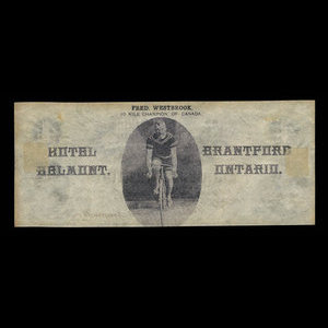 Canada, Bank of Brantford, 4 dollars : 1 novembre 1859