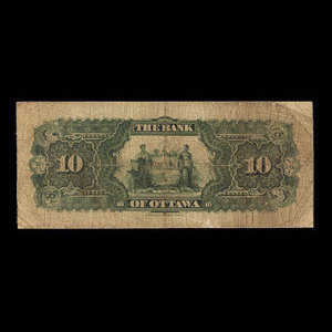 Canada, Bank of Ottawa (The), 10 dollars : 2 janvier 1895