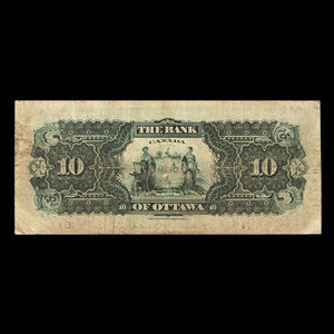 Canada, Bank of Ottawa (The), 10 dollars : 2 janvier 1903