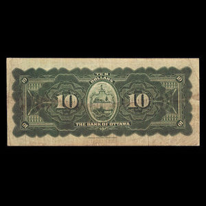 Canada, Bank of Ottawa (The), 10 dollars : 1 juin 1906