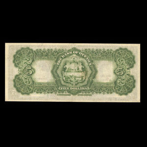 Canada, Bank of Ottawa (The), 5 dollars : 1 juin 1912