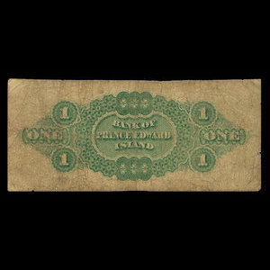 Canada, Bank of Prince Edward Island, 1 dollar : 1 janvier 1872