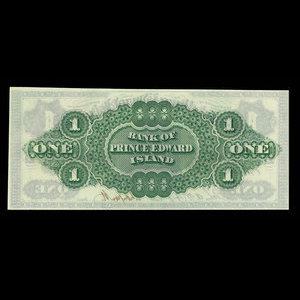 Canada, Bank of Prince Edward Island, 1 dollar : 1 janvier 1877