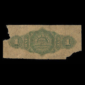 Canada, Merchants Bank of Prince Edward Island, 1 dollar : 6 novembre 1871