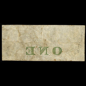 Canada, Banque de la Cité, 1 dollar : 1 janvier 1857