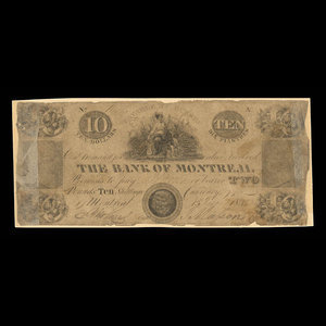 Canada, Banque de Montréal, 10 dollars : 1 juin 1835