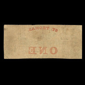 Canada, Banque de Montréal, 1 dollar : 1 mai 1849