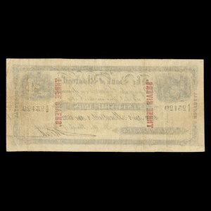 Canada, Banque de Montréal, 4 dollars : 1 avril 1852