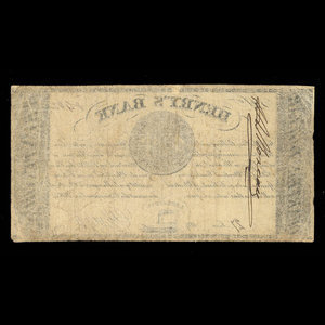 Canada, Henry's Bank, 1/4 dollar : 27 juin 1837