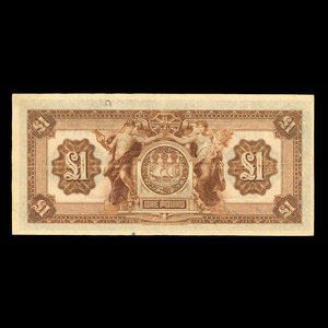 Jamaïque, Canadian Bank of Commerce, 1 livre(anglaise) : 1 mars 1921