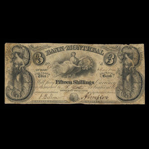 Canada, Banque de Montréal, 3 dollars : 1 mai 1844