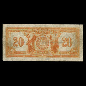 Canada, Canadian Bank of Commerce, 20 dollars : 2 janvier 1917