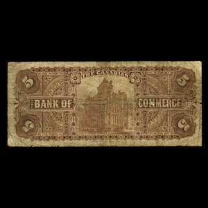 Canada, Canadian Bank of Commerce, 5 dollars : 2 janvier 1906