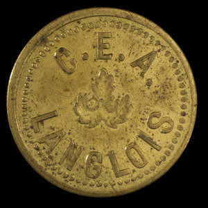 Canada, C.E.A. Langlois, 1 breuvage, eau de St. Léon : 1895