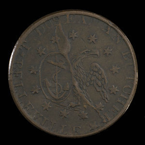 États-Unis d`Amérique, T.D. Seaman, 1 cent : 1838