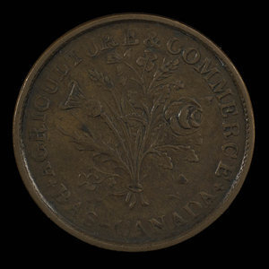 Canada, inconnu, 1 sou : 1838