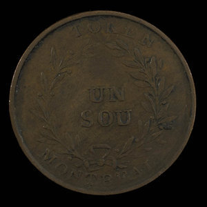 Canada, inconnu, 1 sou : 1838