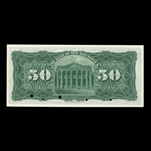 Canada, Bank of New Brunswick, 50 dollars : 2 janvier 1906