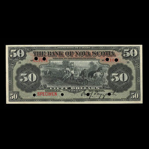 Canada, Banque Nouvelle-Écosse, 50 dollars : 1 mai 1906