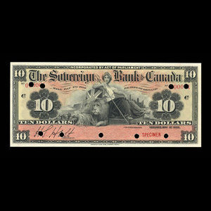 Canada, Sovereign Bank of Canada, 10 dollars : 1 mai 1902