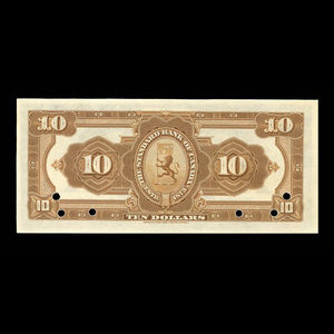 Canada, Standard Bank of Canada, 10 dollars : 2 janvier 1914