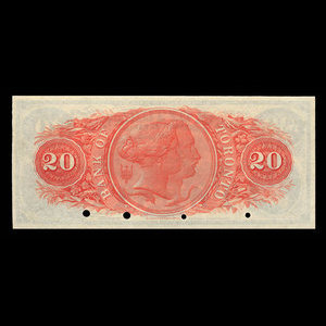 Canada, Bank of Toronto (The), 20 dollars : 1 février 1906