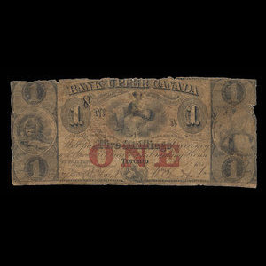 Canada, Bank of Upper Canada (York), 1 dollar : 1849