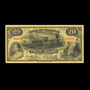 Canada, Bank of Toronto (The), 20 dollars : 2 janvier 1935