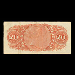 Canada, Bank of Toronto (The), 20 dollars : 2 janvier 1935