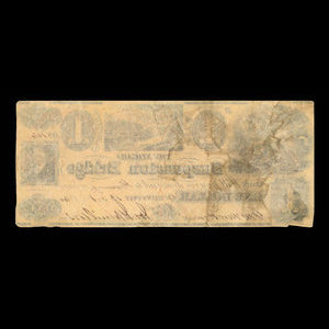 Canada, Niagara Suspension Bridge Bank, 1 dollar : 13 octobre 1840