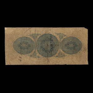 Canada, Westmorland Bank of New Brunswick, 2 dollars : 1 août 1861