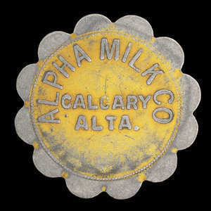 Canada, Alpha Milk Co., 1 pinte de lait Jersey :