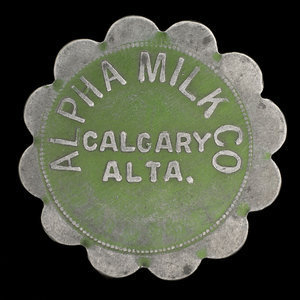 Canada, Alpha Milk Co., 1 chopine de lait superior :