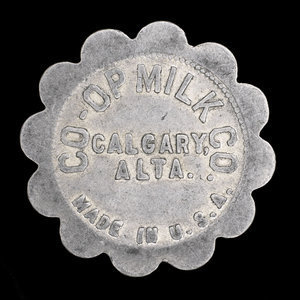 Canada, Co-op Milk Co., 1 pinte de lait standard : février 1953