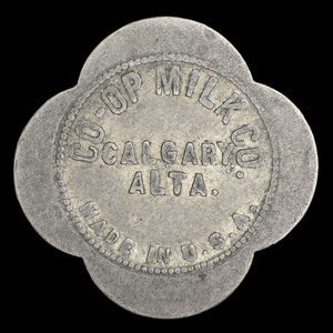 Canada, Co-op Milk Co., 1 pinte de lait Jersey : février 1953