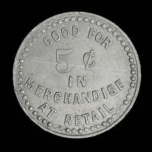 Canada, Raymond Mercantile Co. Ltd., 5 cents : 15 septembre 1944