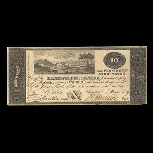 Canada, Bank of Upper Canada (Kingston), 10 dollars : 1 mai 1819